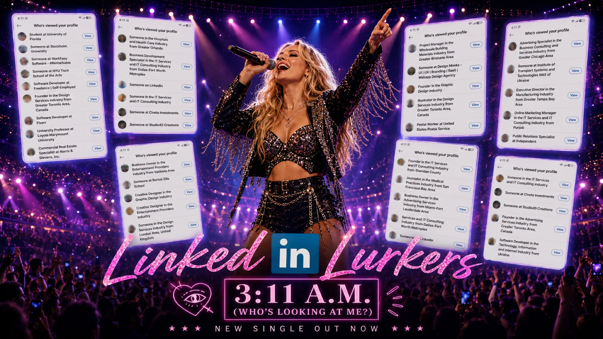 LinkedIn Lurkers 3:11 A.M. final concert artwork